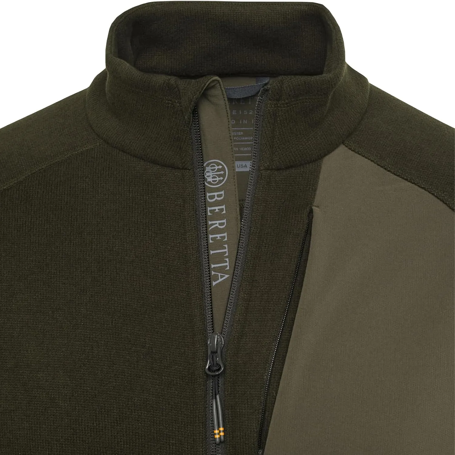 Beretta Men's Lightweight Breathable Outdoor Casual Abisko Full Zip Thermal Fleece Hunting Jacket | Elasticated Bottom