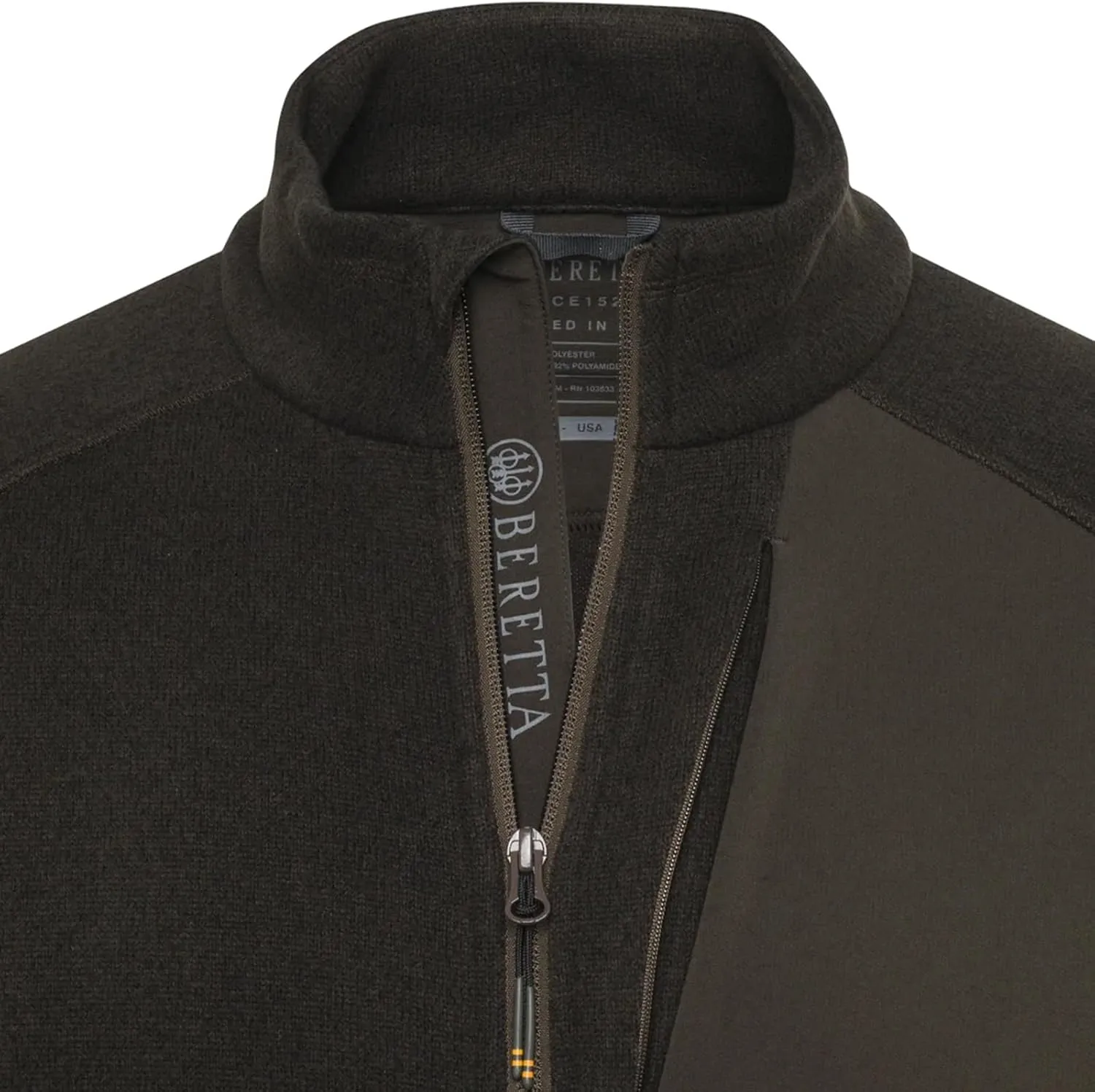 Beretta Men's Lightweight Breathable Outdoor Casual Abisko Full Zip Thermal Fleece Hunting Jacket | Elasticated Bottom