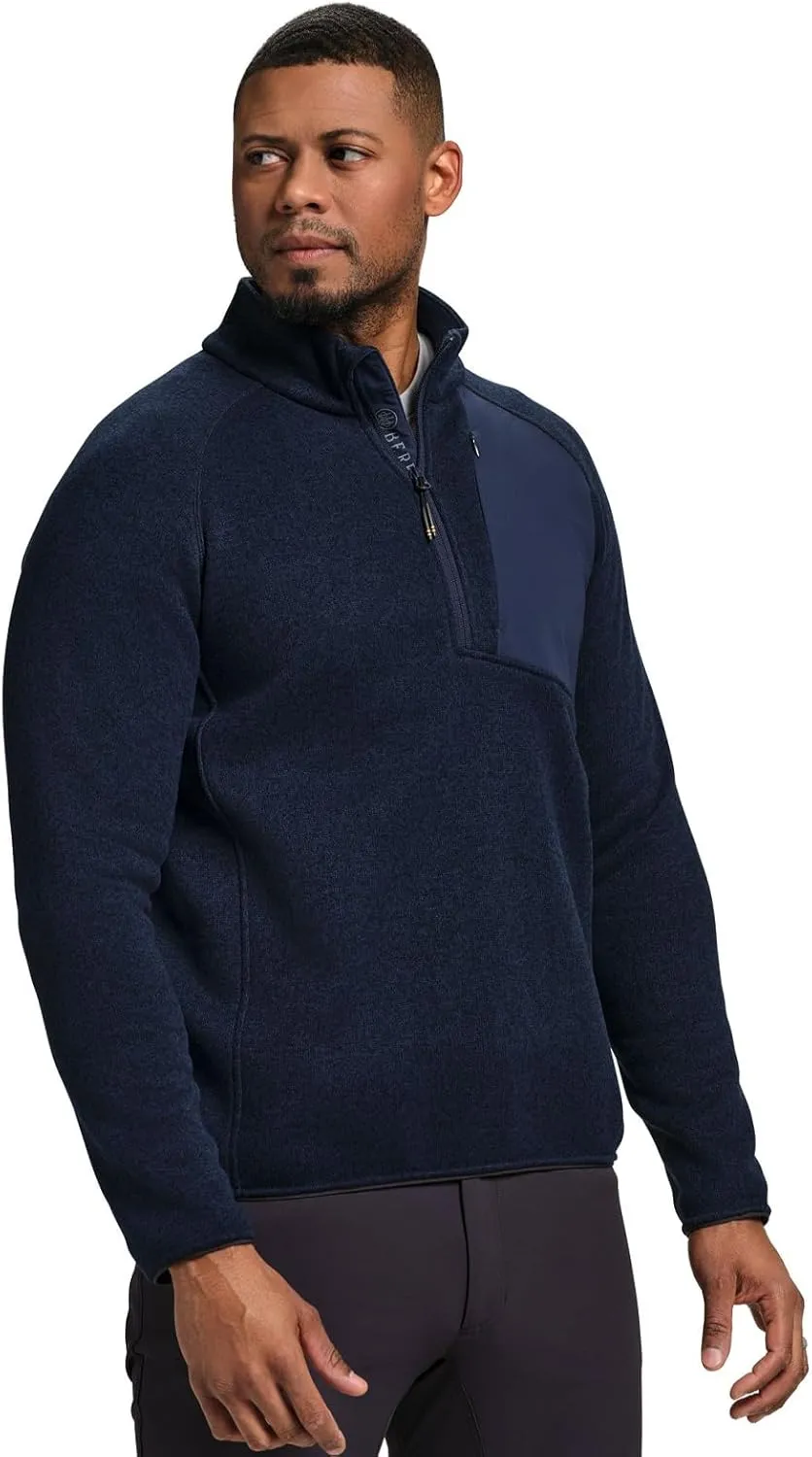 Beretta Men's Lightweight Breathable Outdoor Casual Abisko Half Zip Thermal Fleece Hunting Jacket | Elasticated Bottom