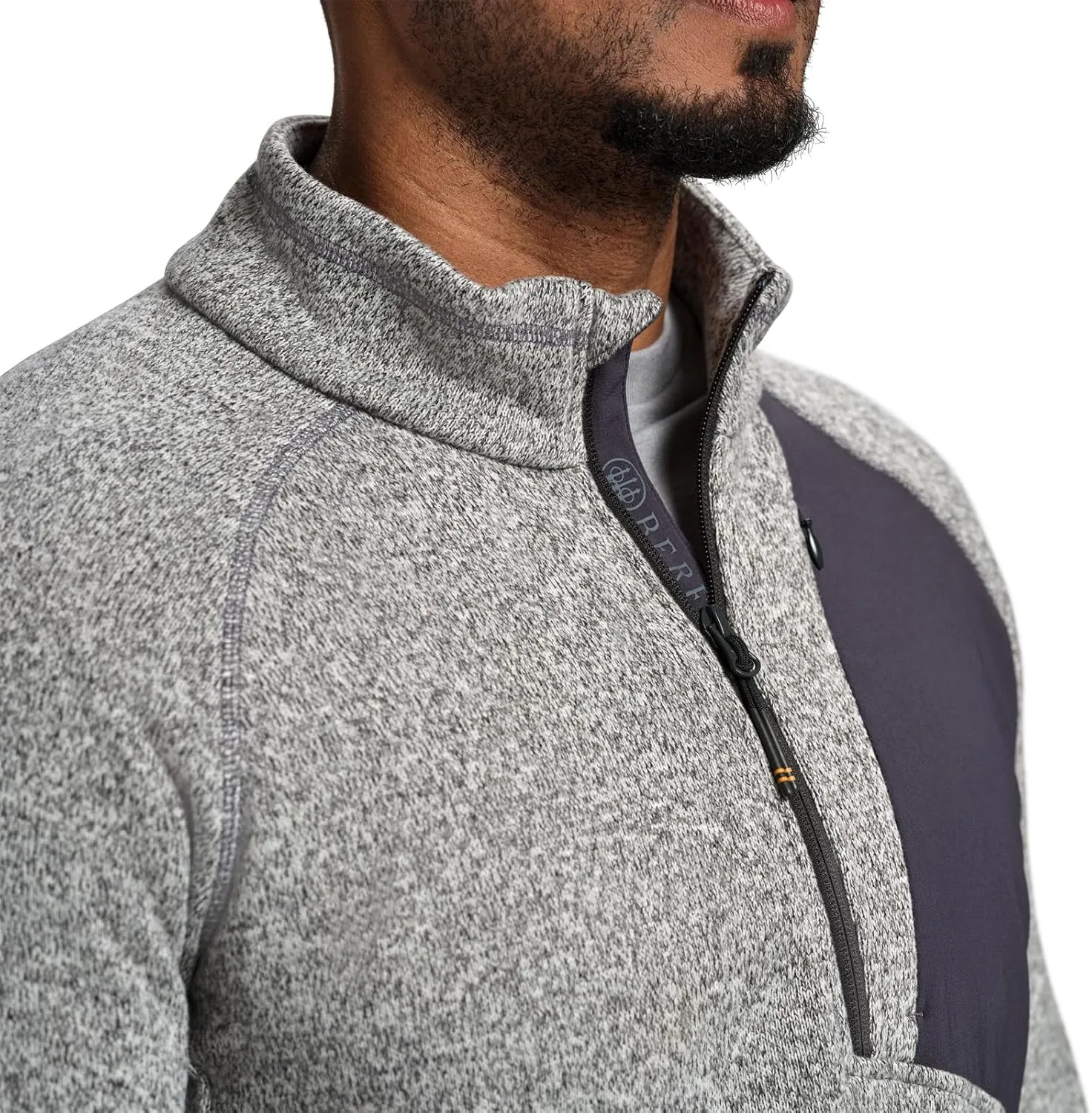 Beretta Men's Lightweight Breathable Outdoor Casual Abisko Half Zip Thermal Fleece Hunting Jacket | Elasticated Bottom