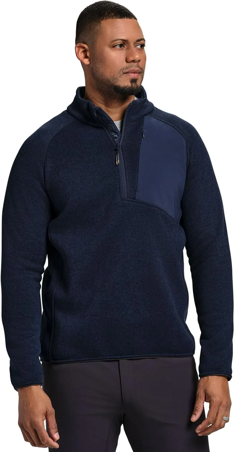 Beretta Men's Lightweight Breathable Outdoor Casual Abisko Half Zip Thermal Fleece Hunting Jacket | Elasticated Bottom