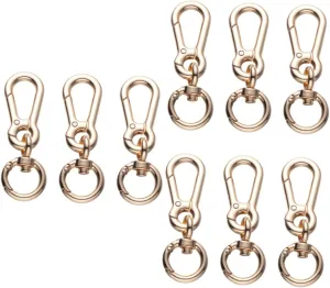 BESPORTBLE 3sets Adjustable Buckle Straps Chain Rusted Buckles for Shoulder Bag Luggage DIY Accessories Traction Rope Hooks Metal Bag Straps 3pcs*3