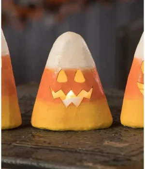 Bethany Lowe Designs - Scary Candy Corn Small Luminary - TF2255