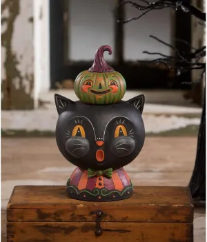Bethany Lowe Halloween Duo Black Jack and Kinny Green Container, Resin, JP3026