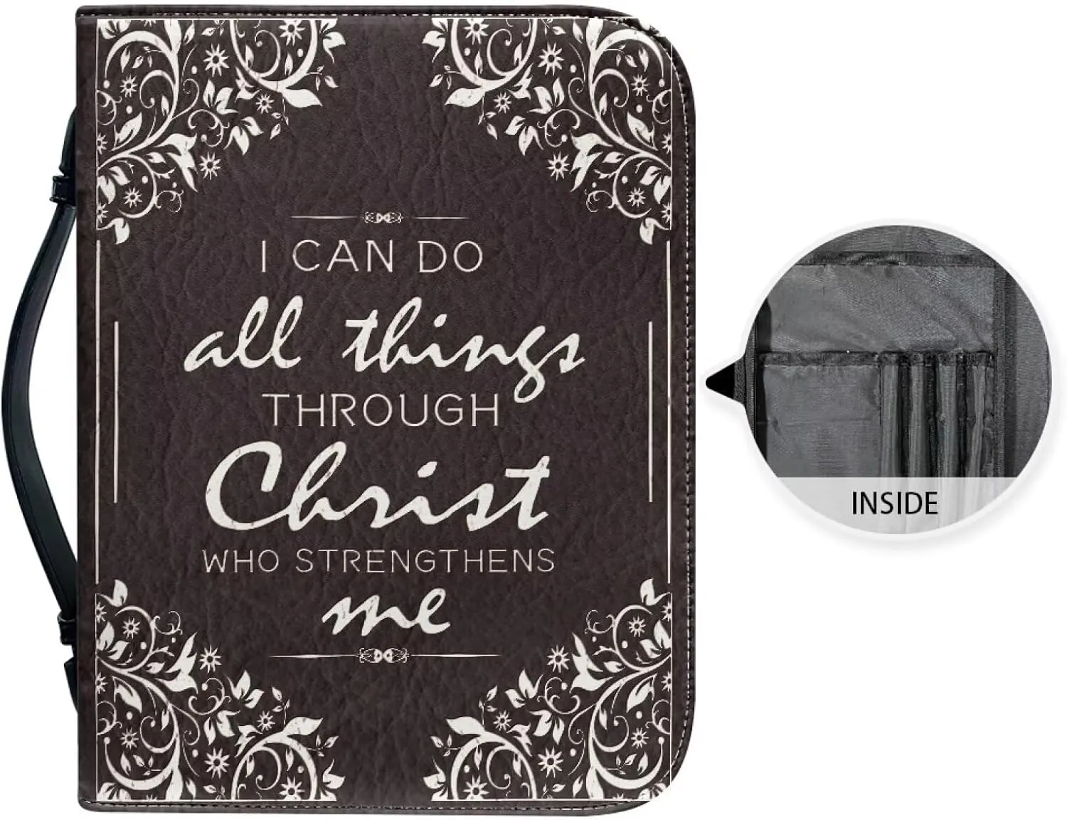 Bible Cover Men and Women Lightweight Bible Bags Carrying Book Case Bible Protective Cover Bible Study Bags