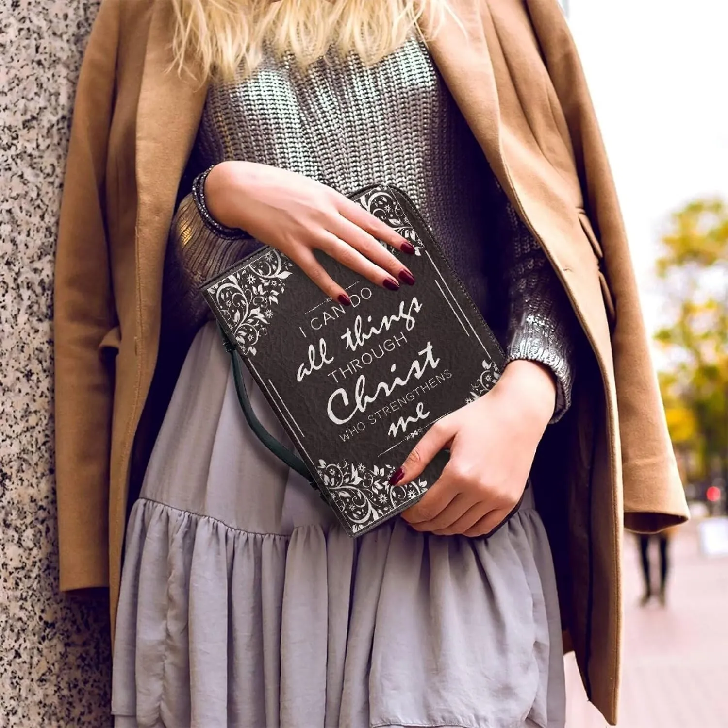 Bible Cover Men and Women Lightweight Bible Bags Carrying Book Case Bible Protective Cover Bible Study Bags