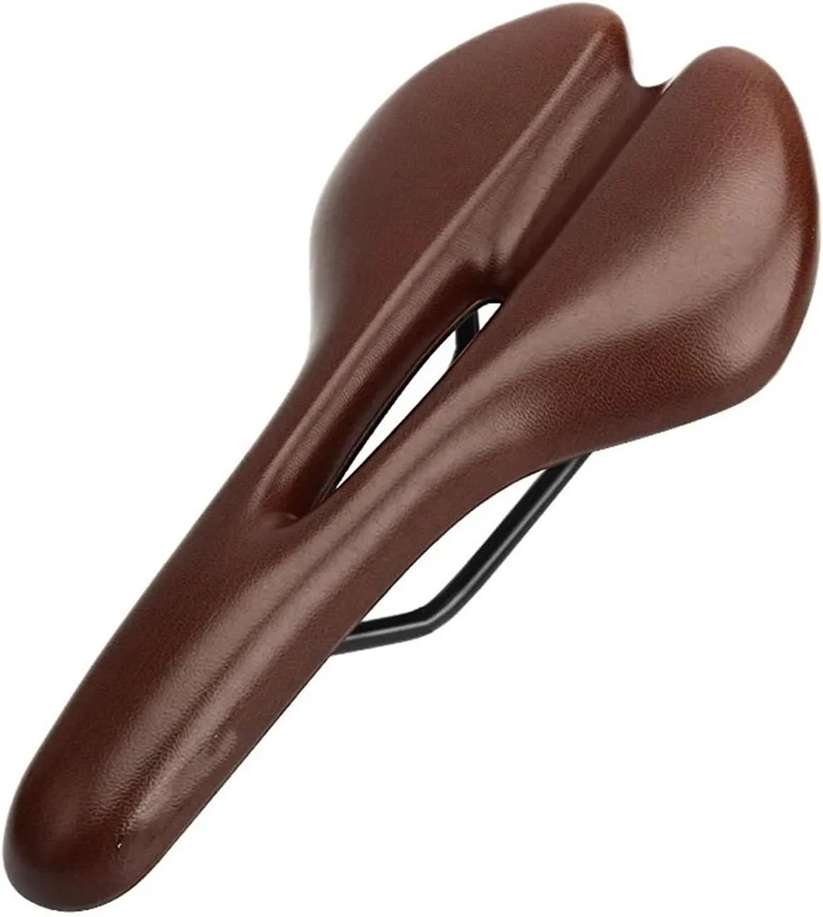 Bicycle Saddle Hollow Cycling Fit for Seat Fit for Men Women Soft PU Leather Comfortable Shock Absorbing Road Bike Cushion