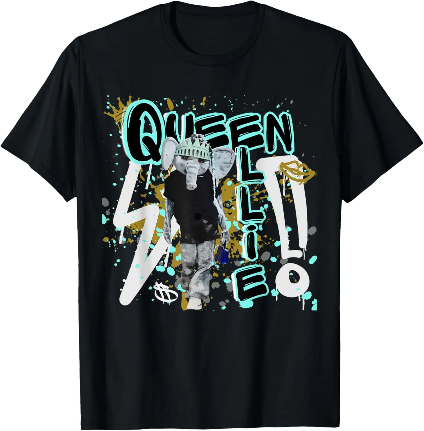 Big Ellie Liberty NY Mascot Graffiti T-Shirt