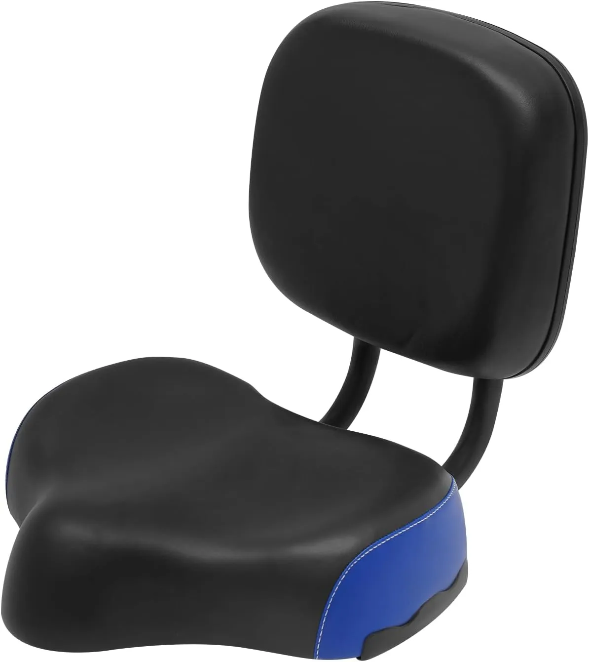 Bike Seat,Bike Saddle with Backrest Replacement Soft Back Rest PU Cushion,Adjustable Height Leather Saddle Pad for Mountain Bike Tricycle Commuter Bike