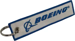 Boeing Pilot Aviation Key Chain - Boeing Aircraft - Woven Key Tag - Aircraft Airplane Boeing