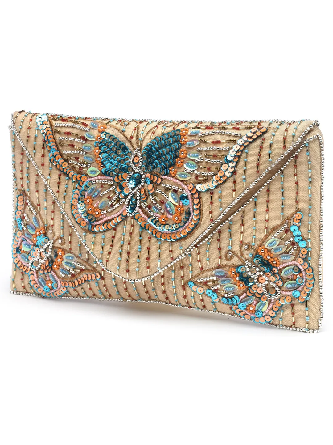 Boho Quirky Embellished Canvas Sling Bag