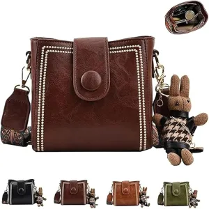 Bootara Bucket Bag, Vintage Fashion Bag, Crossbody Bags Adjustable Wider Shoulder Strap, Spacious Travel Tote
