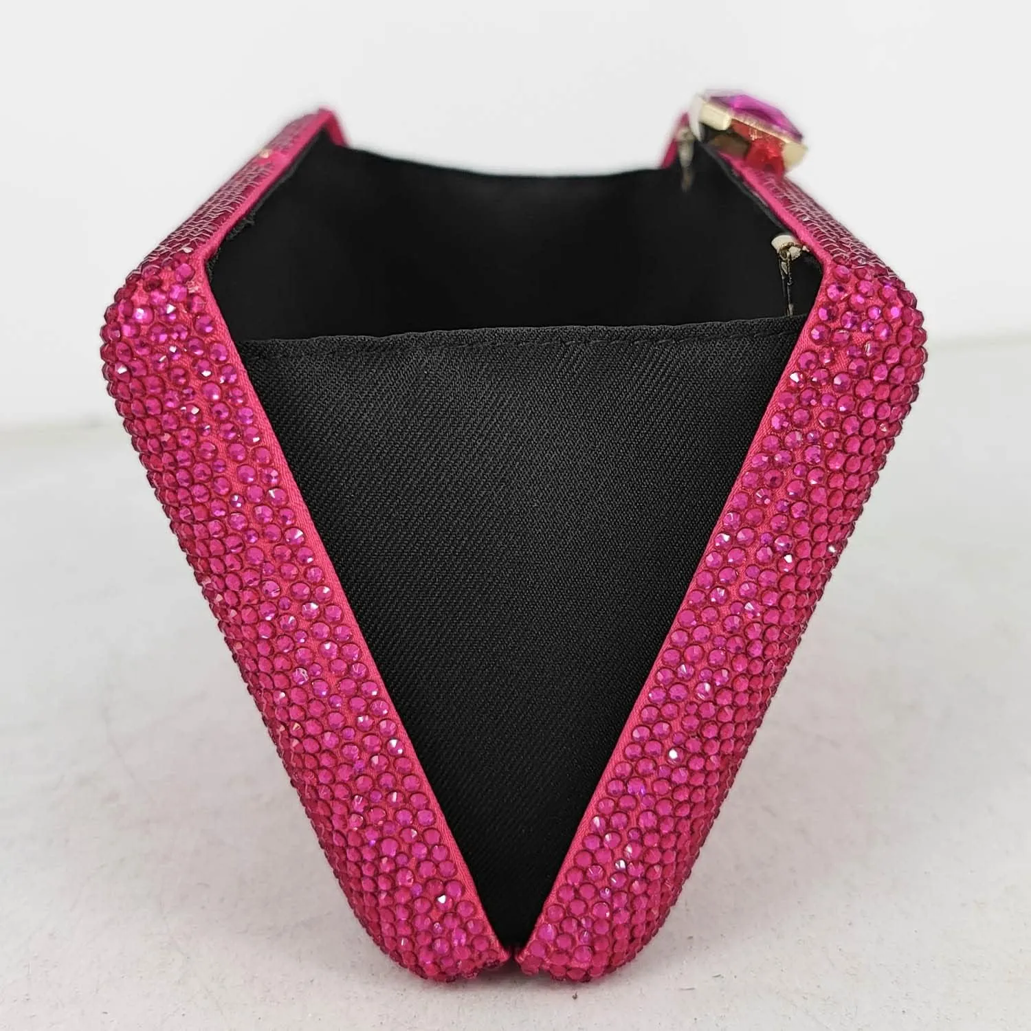 Boutique De FGG Crystal Evening Bags for Women Formal Party Box Clutch Wedding Rhinestone Handbags Bridal Clutch Purse,Mini