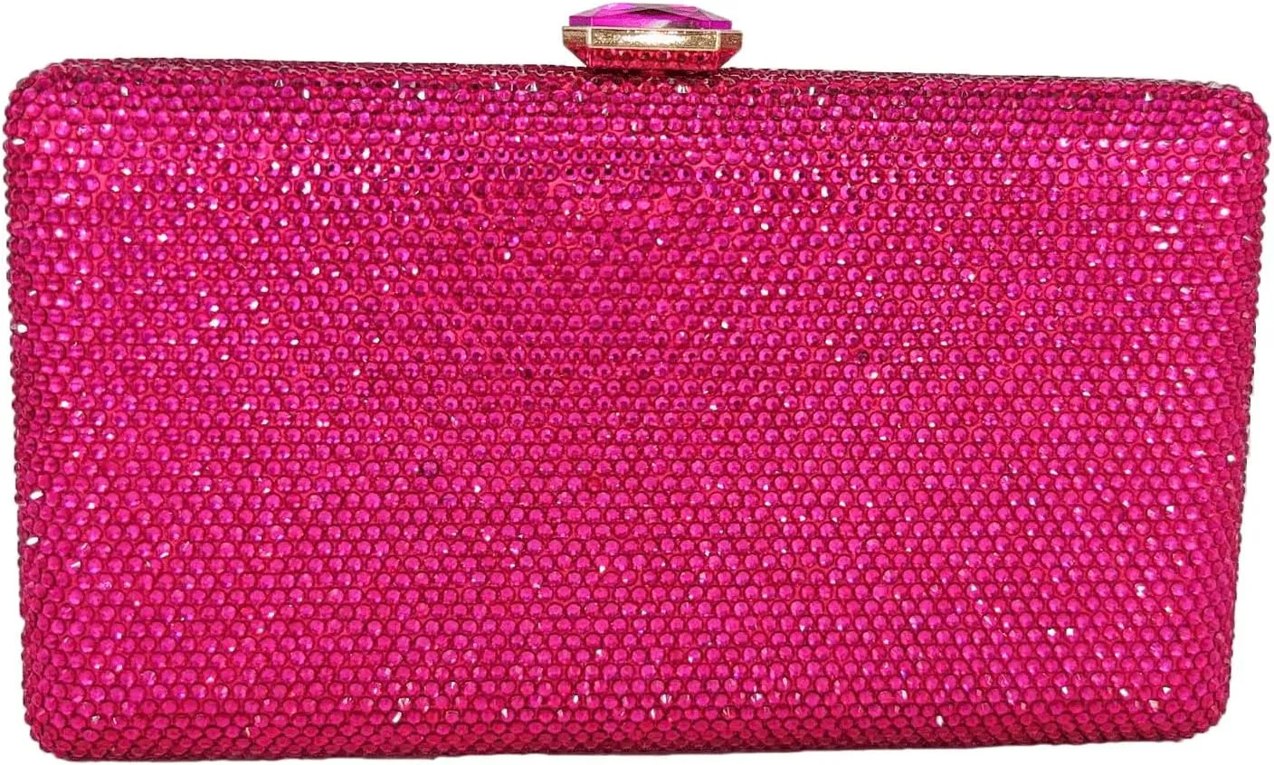 Boutique De FGG Crystal Evening Bags for Women Formal Party Box Clutch Wedding Rhinestone Handbags Bridal Clutch Purse,Mini