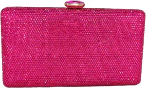 Boutique De FGG Crystal Evening Bags for Women Formal Party Box Clutch Wedding Rhinestone Handbags Bridal Clutch Purse,Mini
