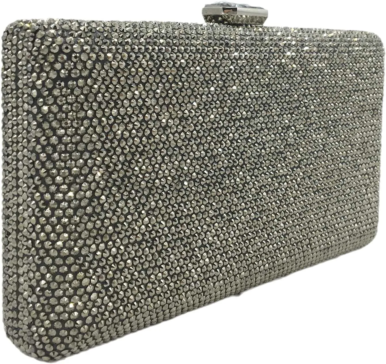 Boutique De FGG Crystal Evening Bags for Women Formal Party Box Clutch Wedding Rhinestone Handbags Bridal Clutch Purse,Mini