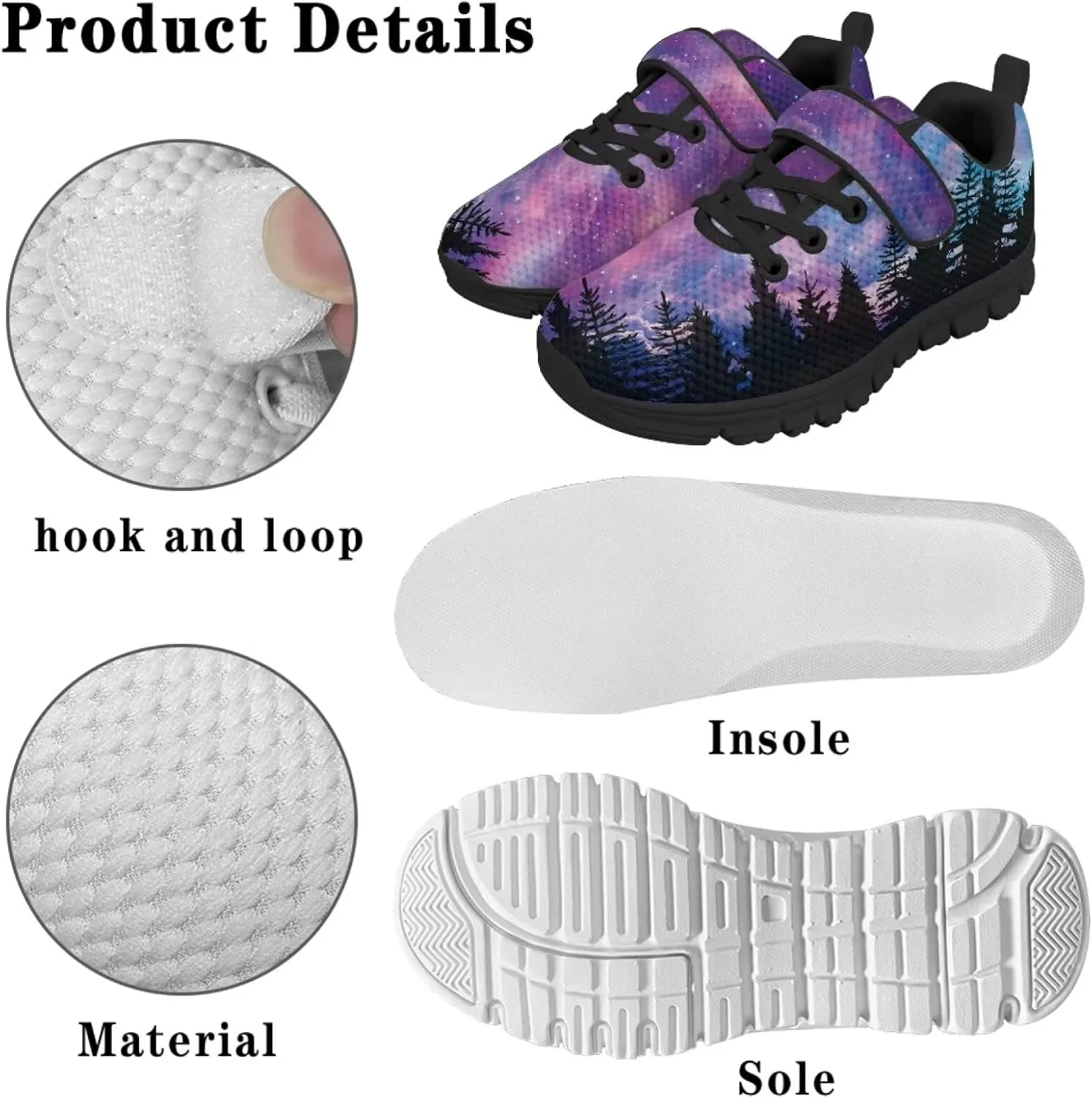 Boys Running Shoes Breathable Athletic Casual Shoes for Teen Girls