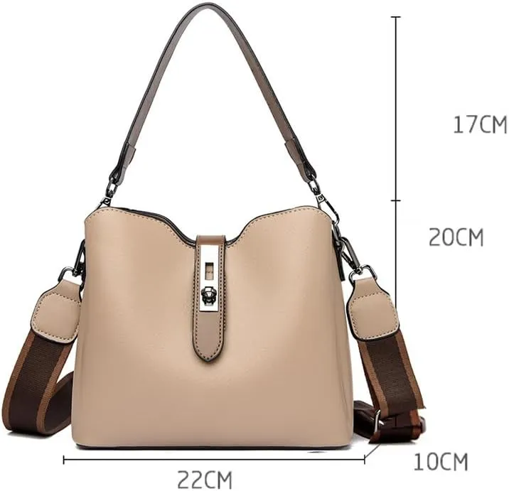 Bucket Bags for Women - Leather Crossbody Bucket Purses Designer Vintage Handbags Small Trendy Shoulder Bag