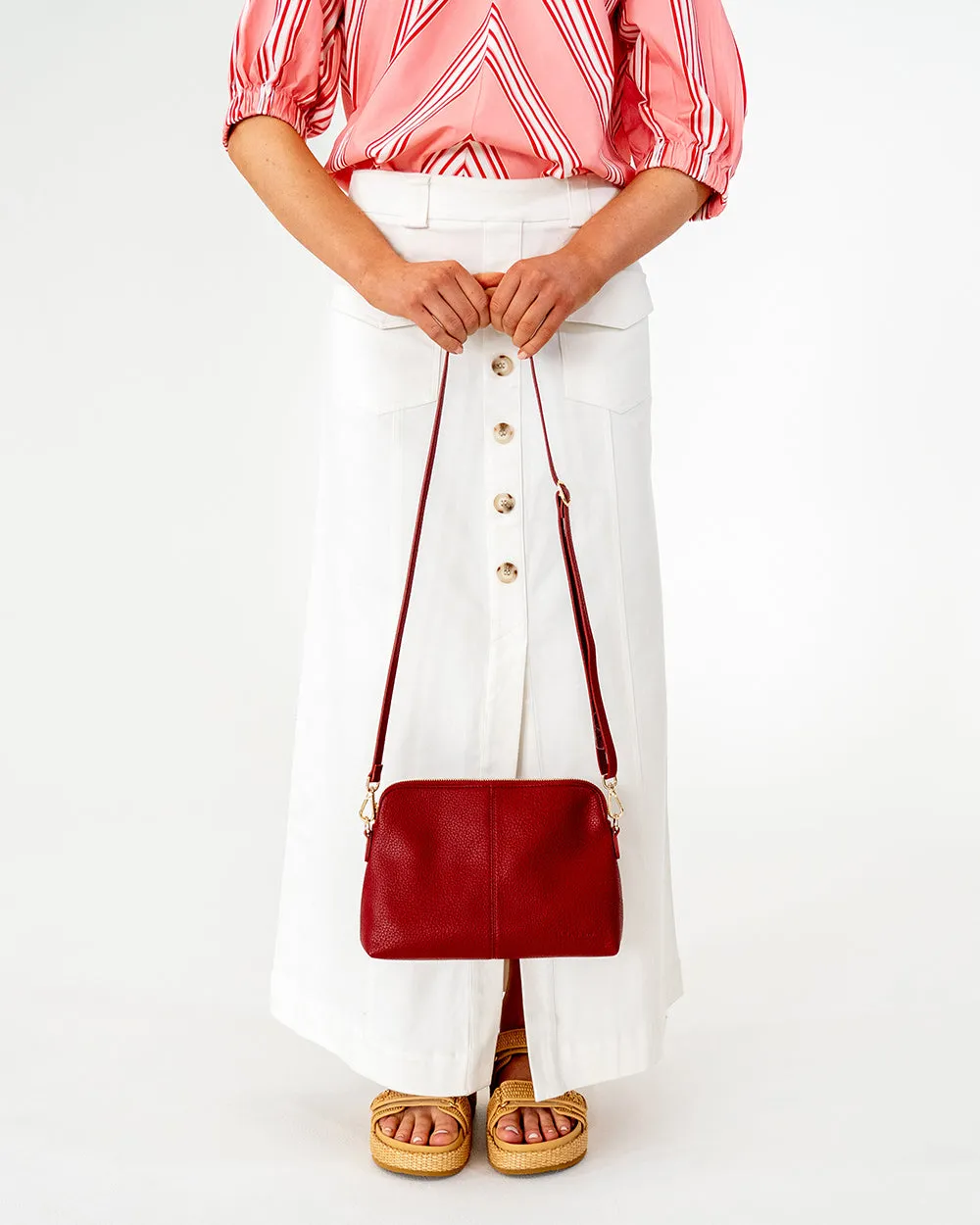Burbank Crossbody Large - Burgundy