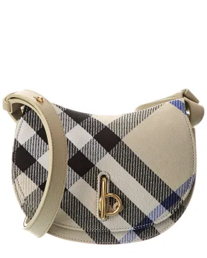 Burberry Rocking Horse Mini Leather-Trim Crossbody