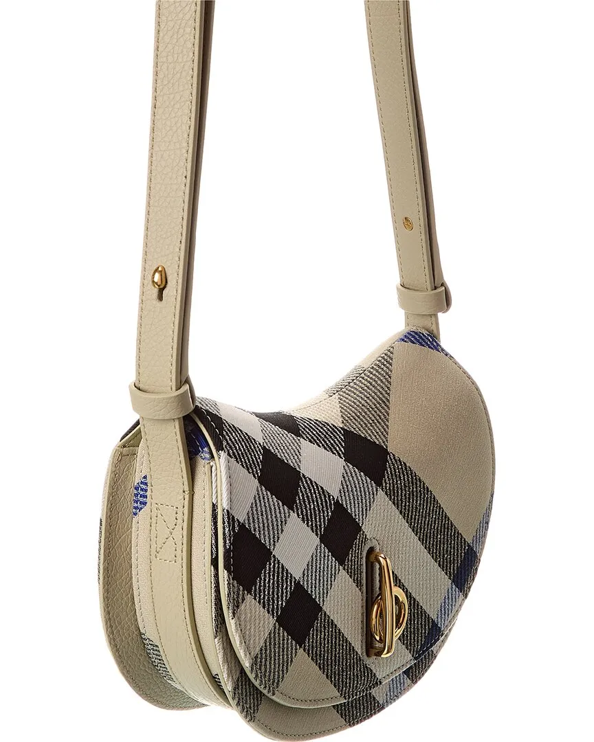 Burberry Rocking Horse Mini Leather-Trim Crossbody