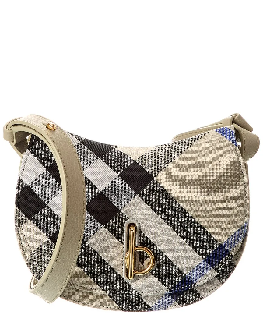 Burberry Rocking Horse Mini Leather-Trim Crossbody