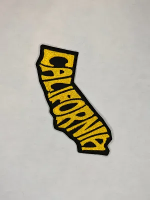 California Embroidered Patch / State Embroidery / Travel Patch / Machine Embroidery / Backpack Patch / Jacket Patch Traveling Embroidery