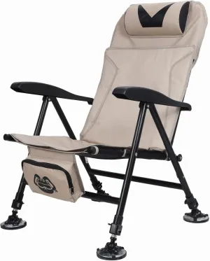 Camping Chair for Adults - 400Ibs, Oxford Cloth Outdoor Fishing Chair for Adults with Storage Bag, Adjustable Height for Camping/Fishing/Hunting