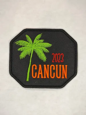 Cancun Mexico Embroidered Patch / Cancun Embroidery / Iron On Patch / Sew On Patch / Family Vacation Patch / Mexico Patch / Jacket Patch