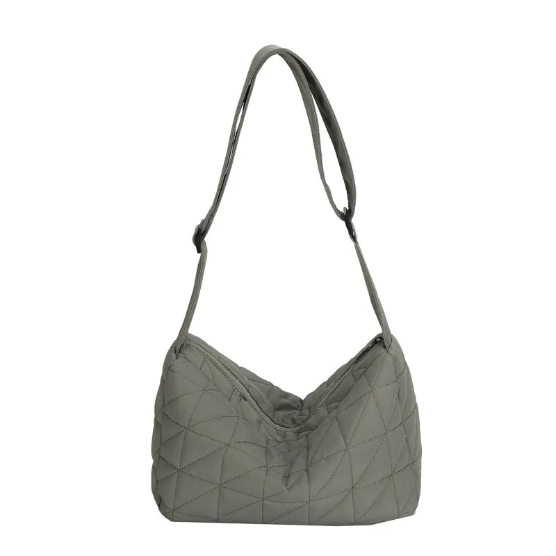 Capacity Commuter Woman Cotton Dress Rhombus Shoulder Bags