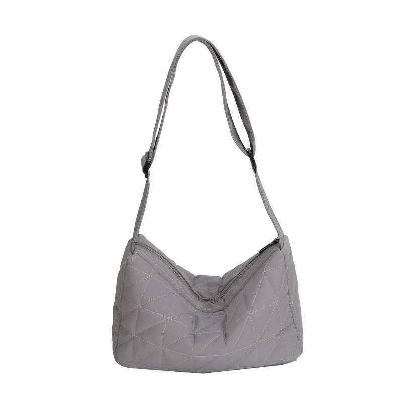 Capacity Commuter Woman Cotton Dress Rhombus Shoulder Bags