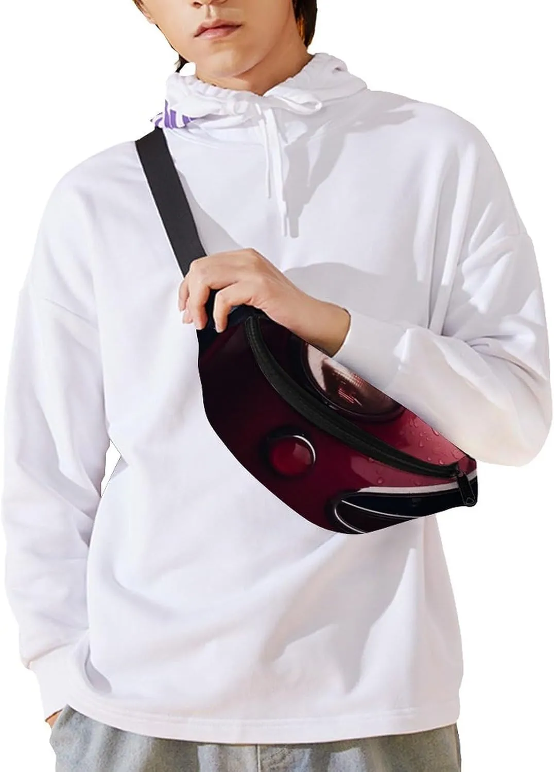 Car Side Fanny Pack for Women Men Waist Bag Waterproof Belt Bag with Adjustable Strap