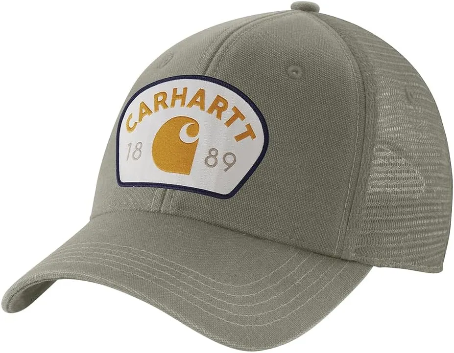 Carhartt Men's Canvas Mesh-Back 1889 Patch Cap