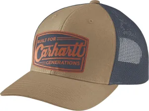 Carhartt Men's Canvas Mesh-Back Built Patch Cap