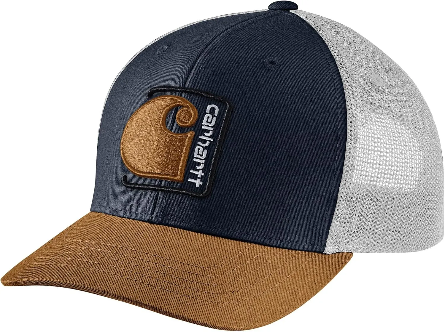 Carhartt Men's Canvas Mesh-Back C Patch Cap