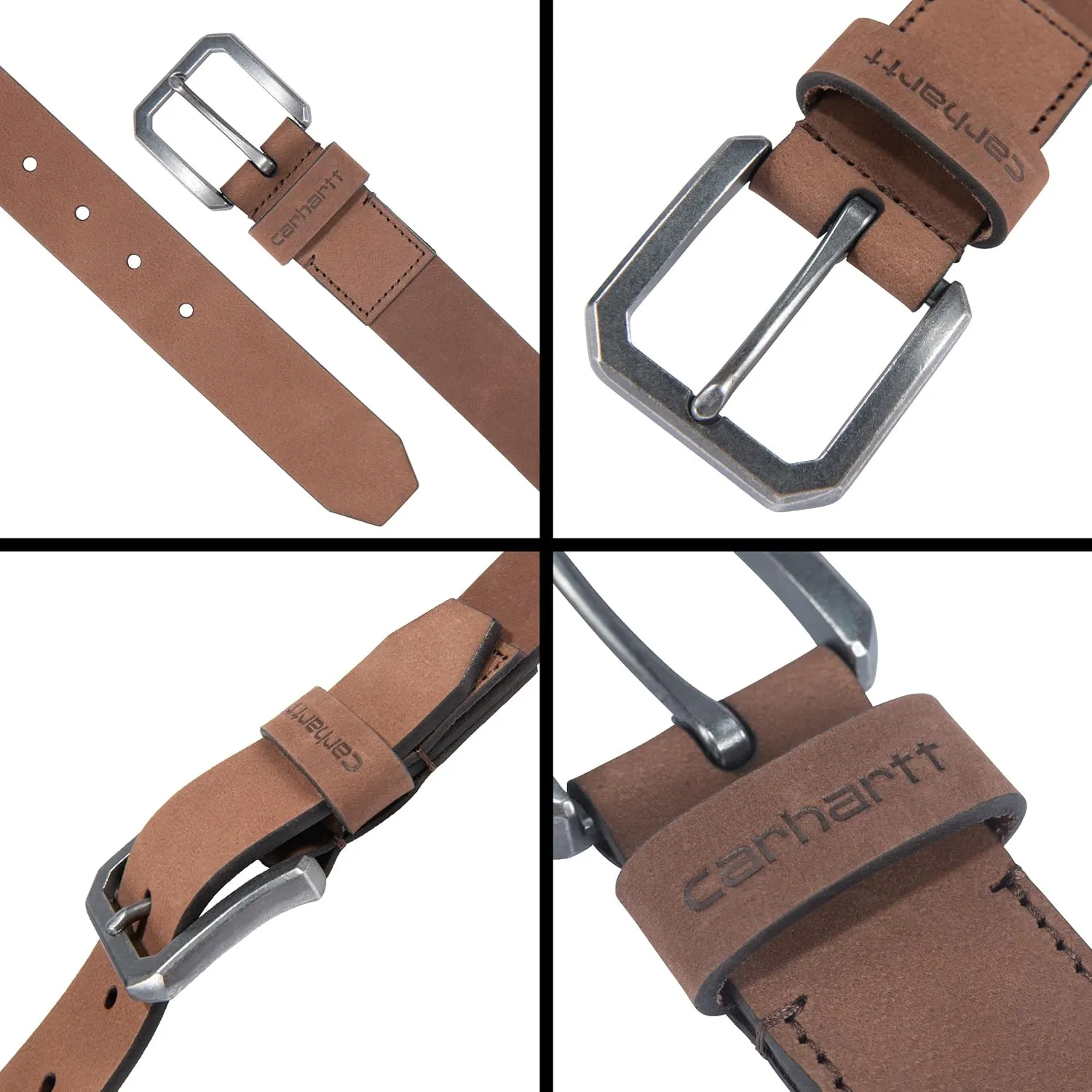 Carhartt Men's Casual Rugged Saddle Leather Belts