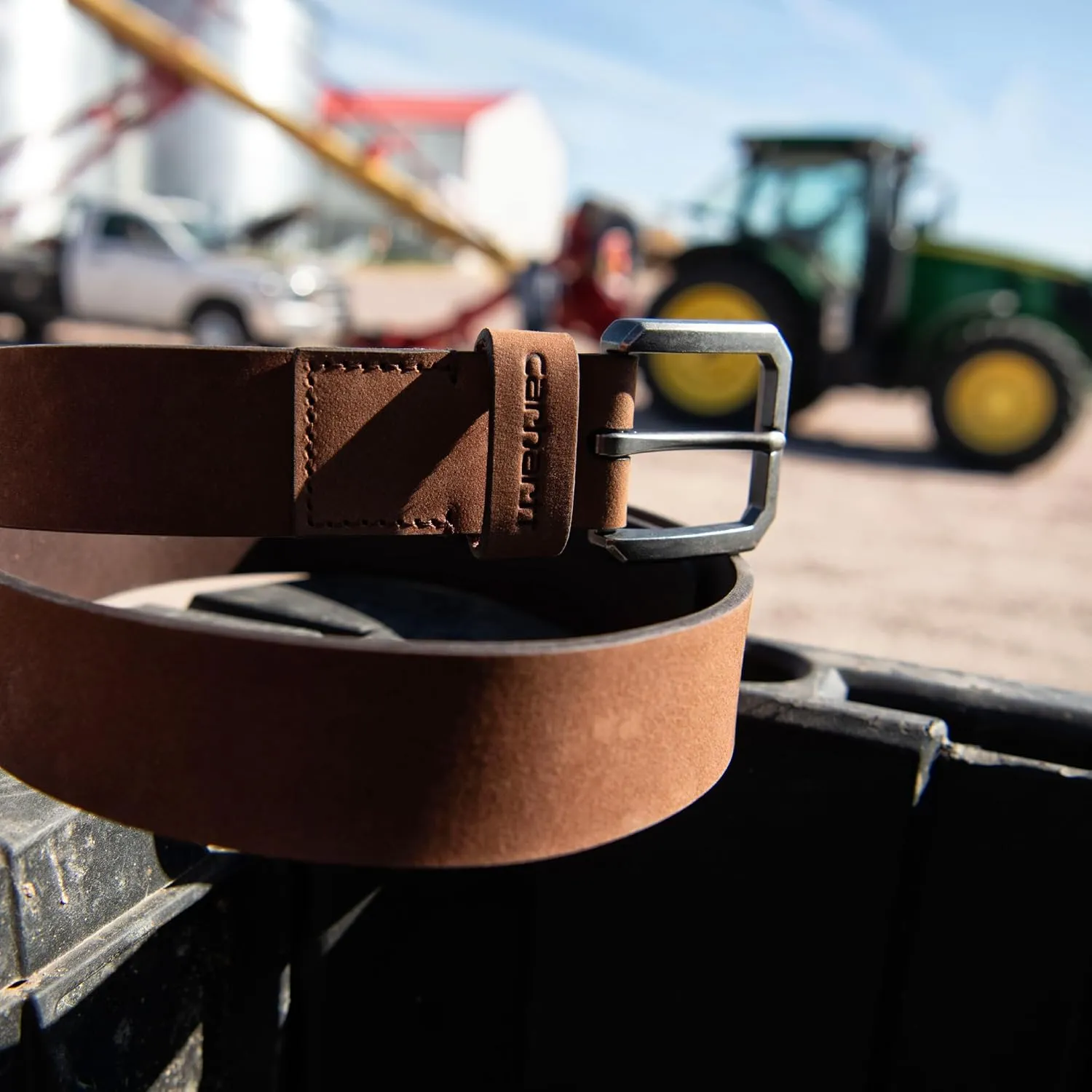 Carhartt Men's Casual Rugged Saddle Leather Belts