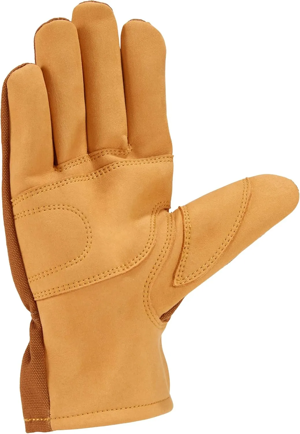 Carhartt Men's Duck Synthentic Leather Open Cuff Glove
