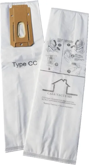 CASA VACUUMS Replacement 8 PK for Oreck XL & CC Upright HEPA Filtration Bags, Compatible with CCPK80H, CCPK80F, CCPK8DW, PK80009, PK80009DW, CCPK8 with Bag Dock