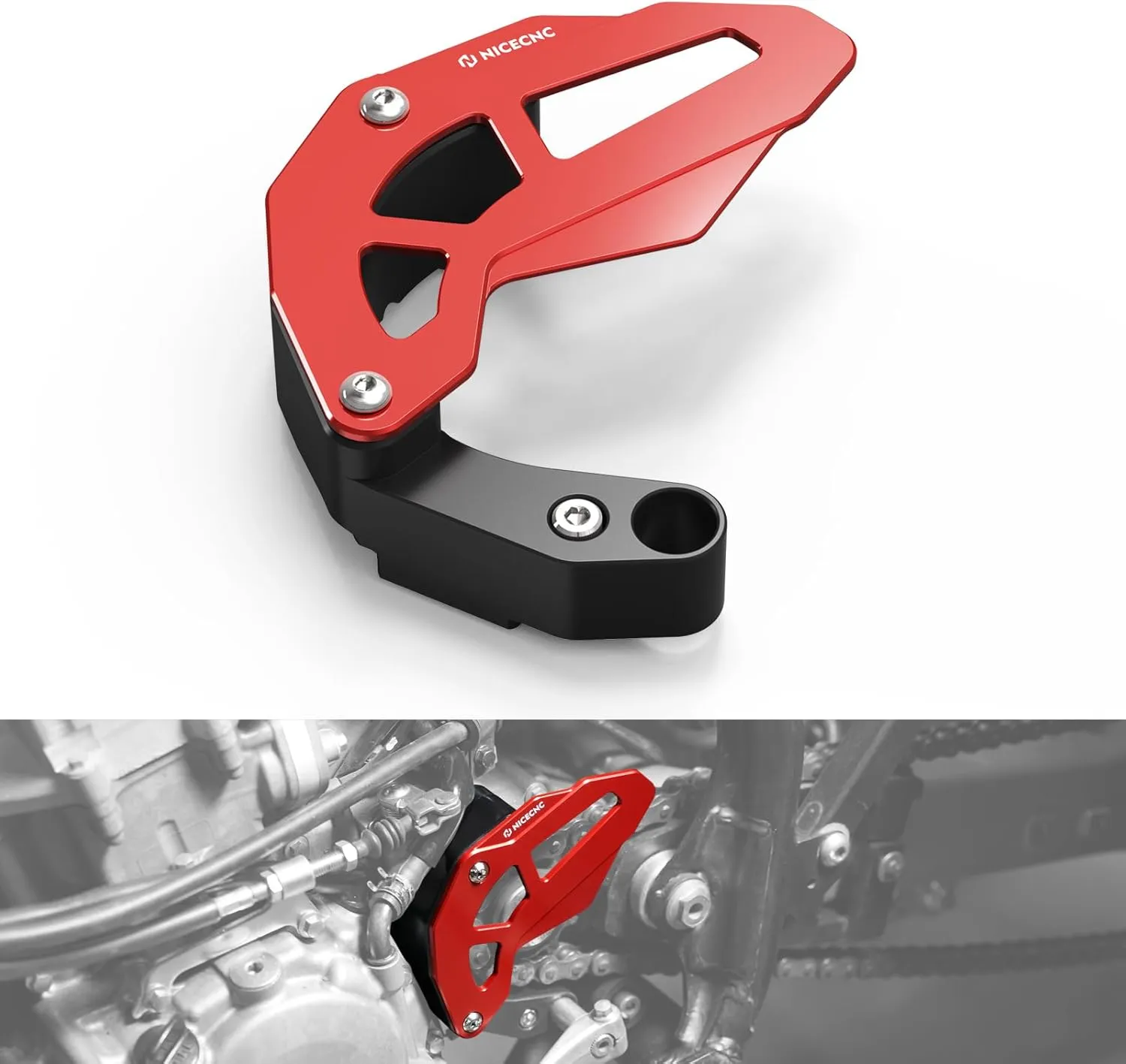 Case Saver Guard Compatible with Honda TRX450R Kick Start 2006-2009,TRX450ER Electric Start 2006-2014 Red,Replacement for 23820-HP1-600