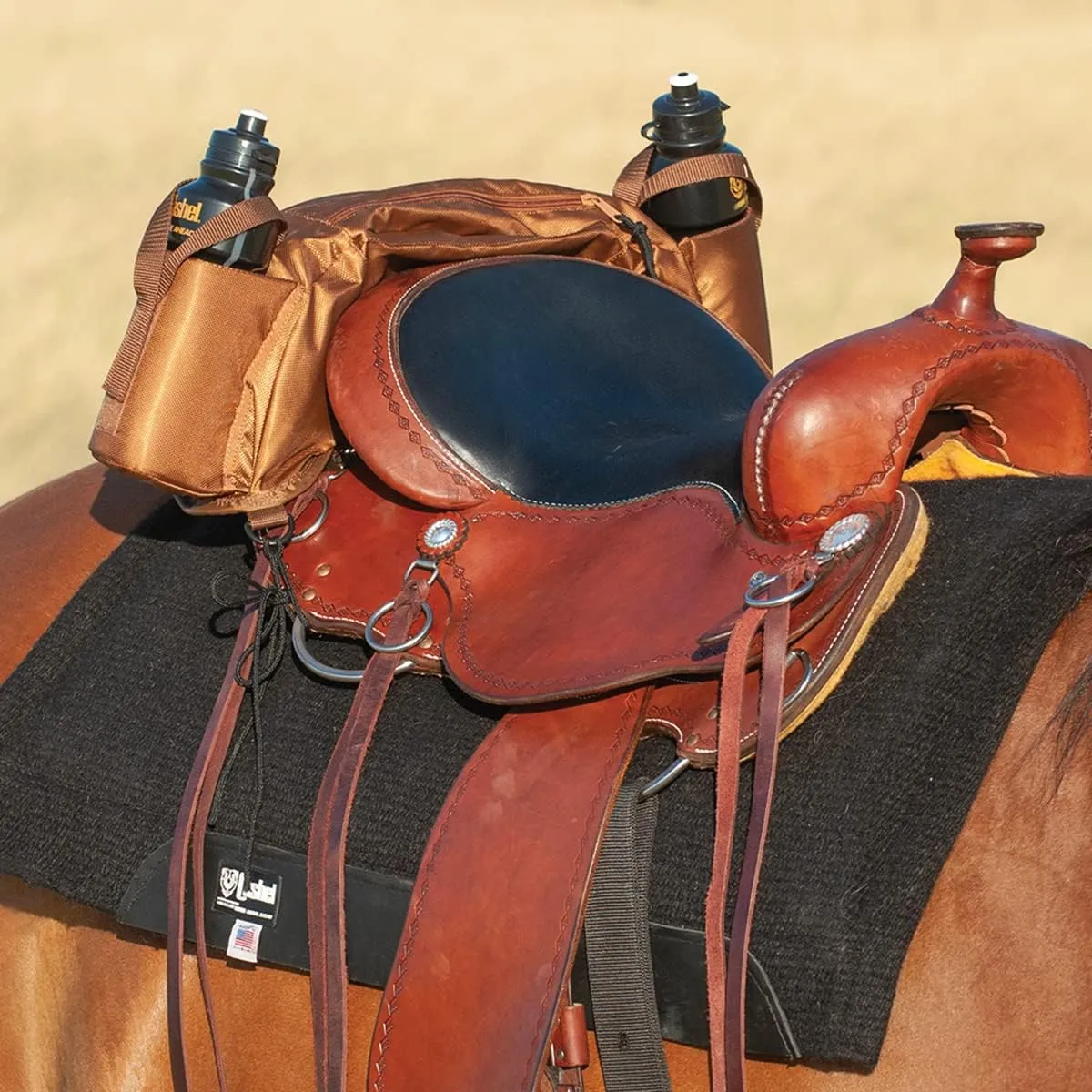 Cashel Deluxe Cantle Bag Black
