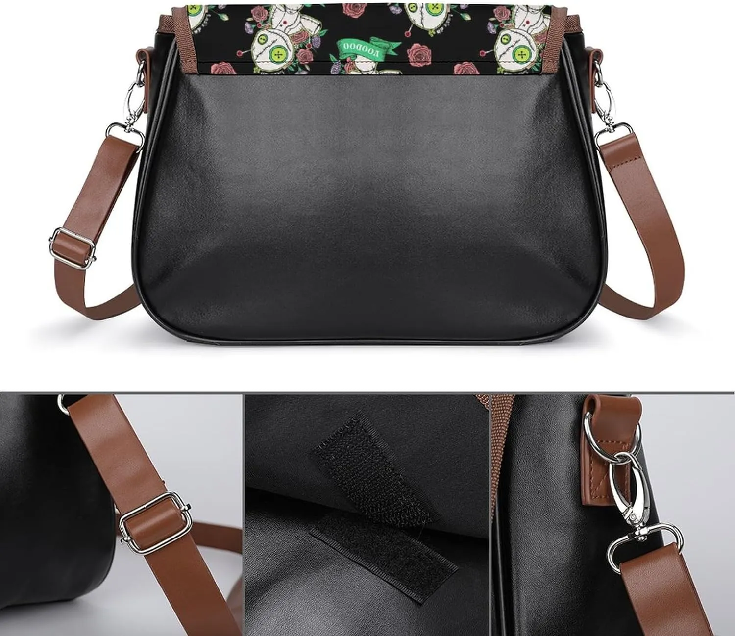 Casual Crossbody Bag for Women Fashion Leather Satchel Bags, Lightweight Small Shoulder Handbag with Adjustable Strap