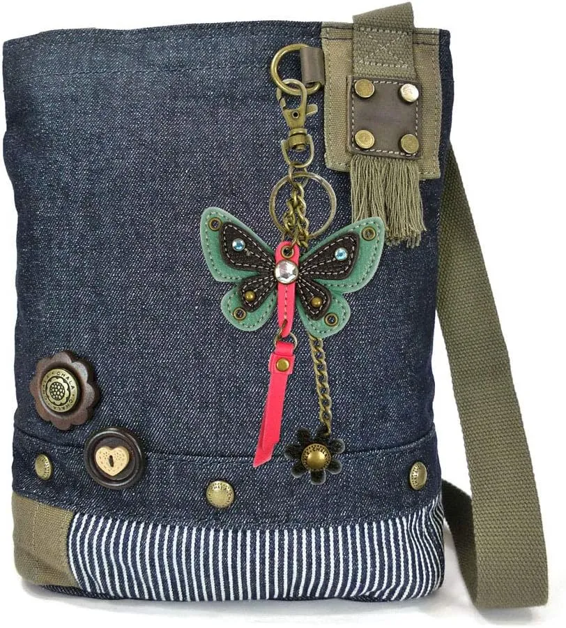 Chala Patch Cross-Body Women Handbag, Canvas Messenger Bag