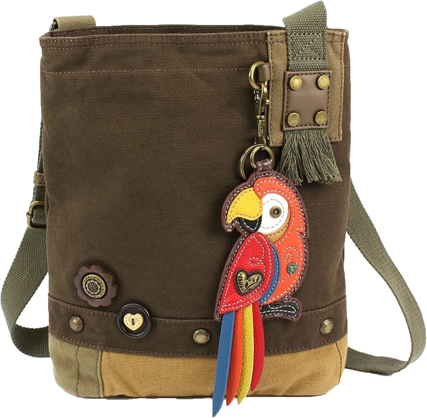 Chala Patch Cross-Body Women Handbag Dark Brown