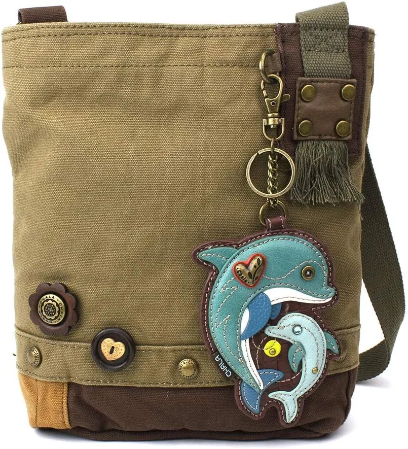 CHALA Patch Crossbody - Dolphin- Olive