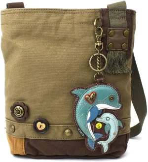 CHALA Patch Crossbody - Dolphin- Olive