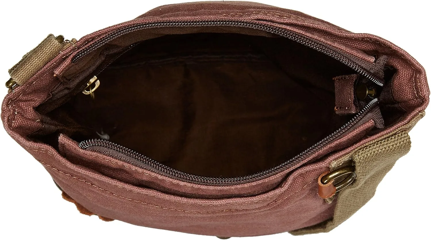 Chala Patch Crossbody, Washed Canvas Handbag, Zipper Top , Animal Prints