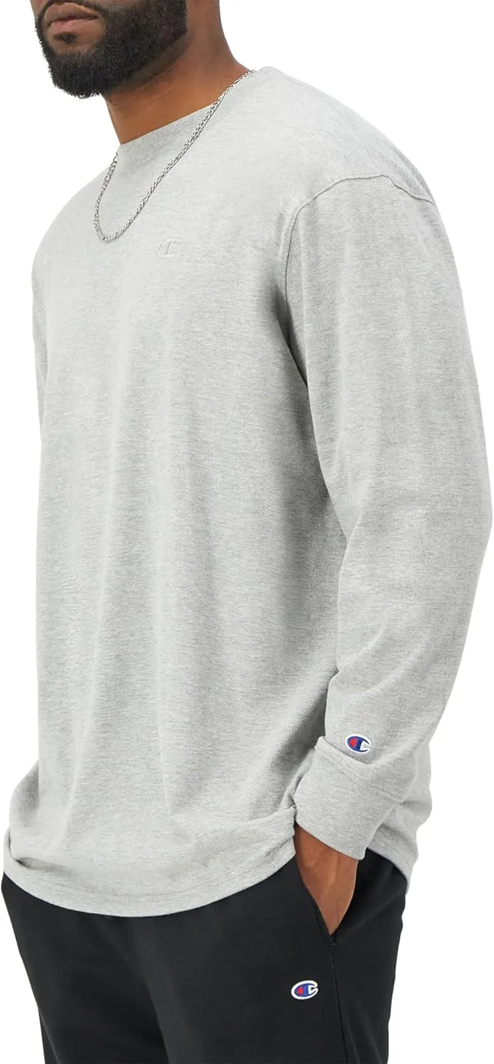 Champion Men's Classic Long Sleeve Soft, Comfortable T-Shirt (Regular or Big & Tall)