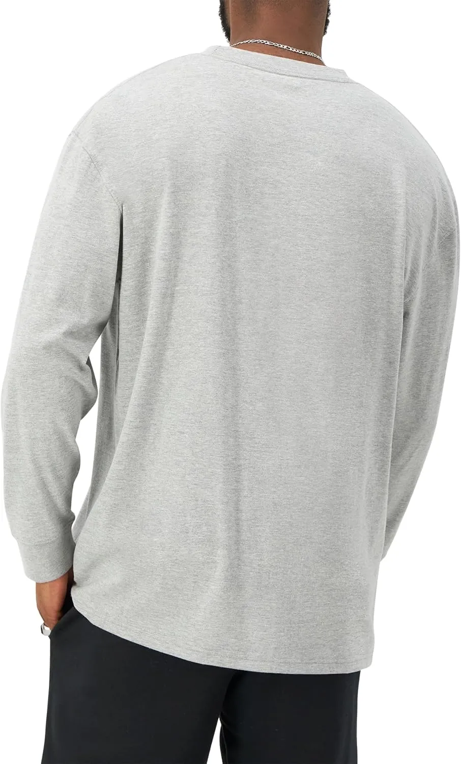 Champion Men's Classic Long Sleeve Soft, Comfortable T-Shirt (Regular or Big & Tall)