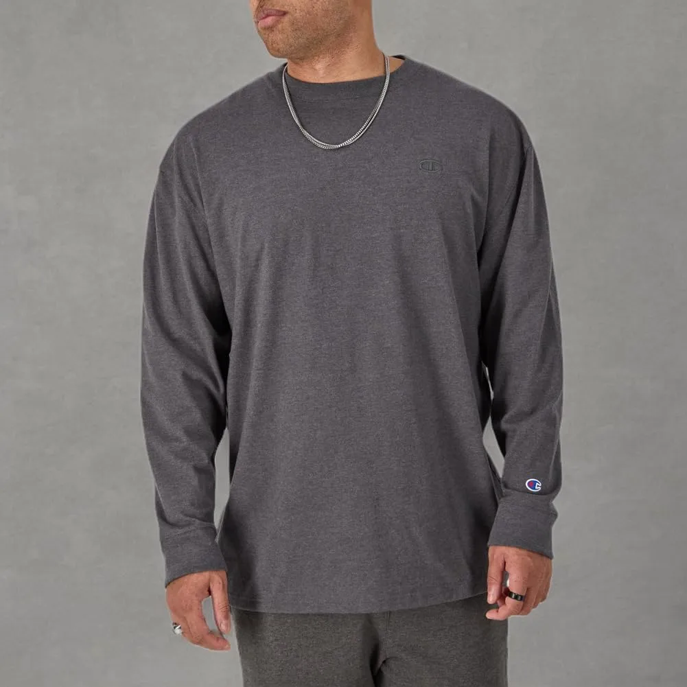 Champion Men's Classic Long Sleeve Soft, Comfortable T-Shirt (Regular or Big & Tall)